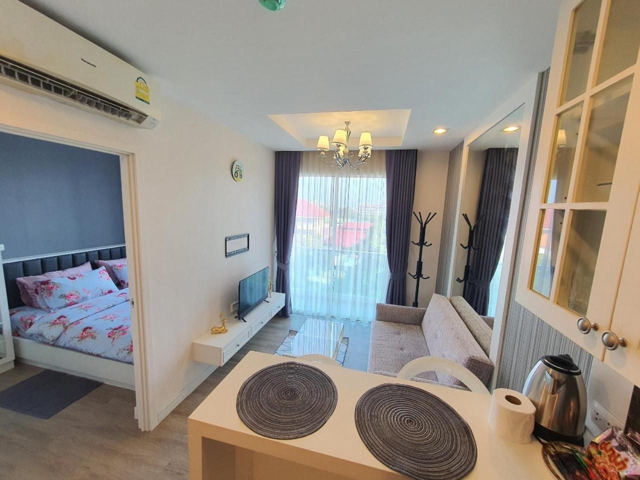 Hill & Sea Balcony 1 Bedroom & 1 Living Room @Blu X Bang Saen Luaran gambar