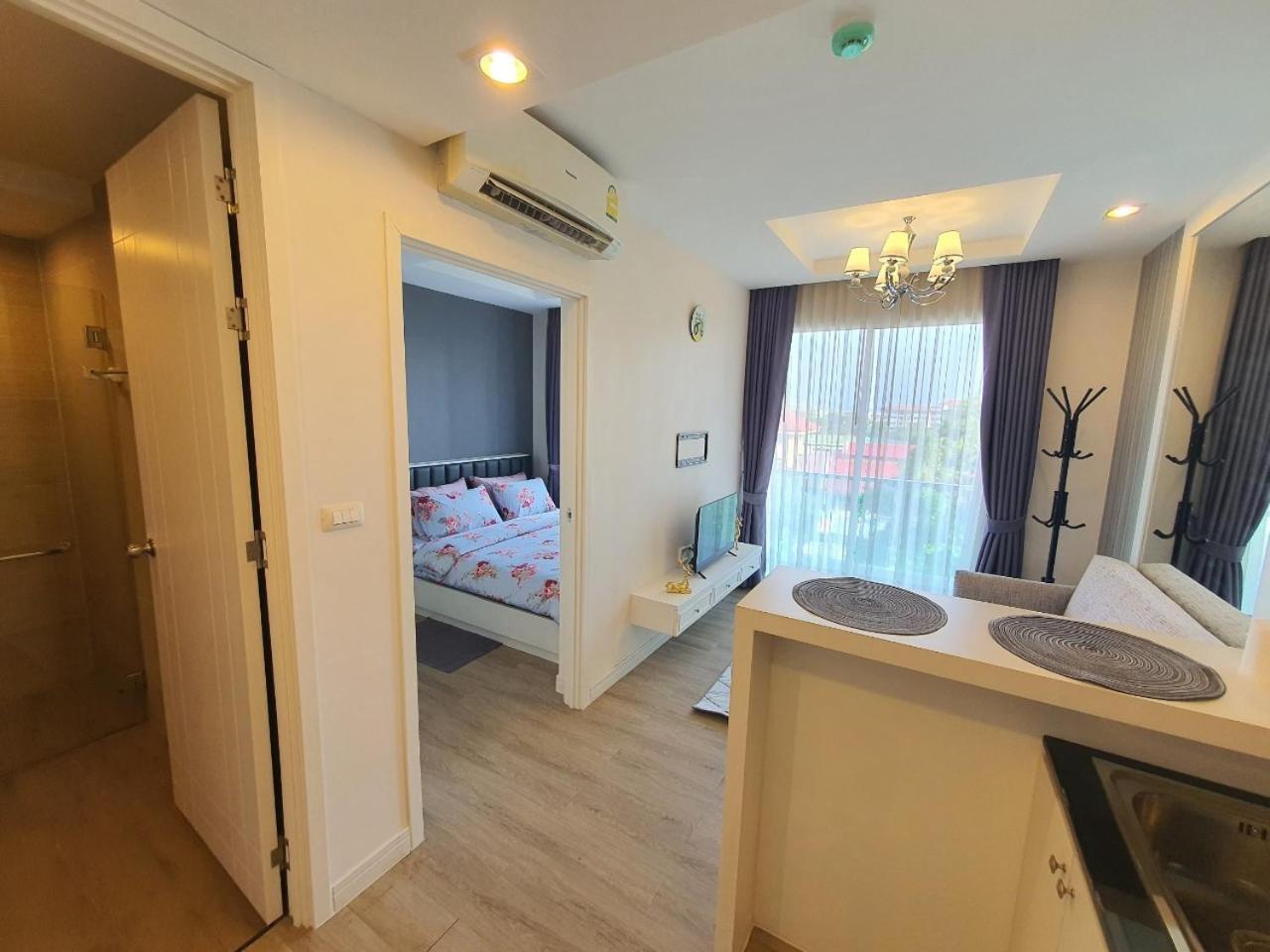 Hill & Sea Balcony 1 Bedroom & 1 Living Room @Blu X Bang Saen Luaran gambar